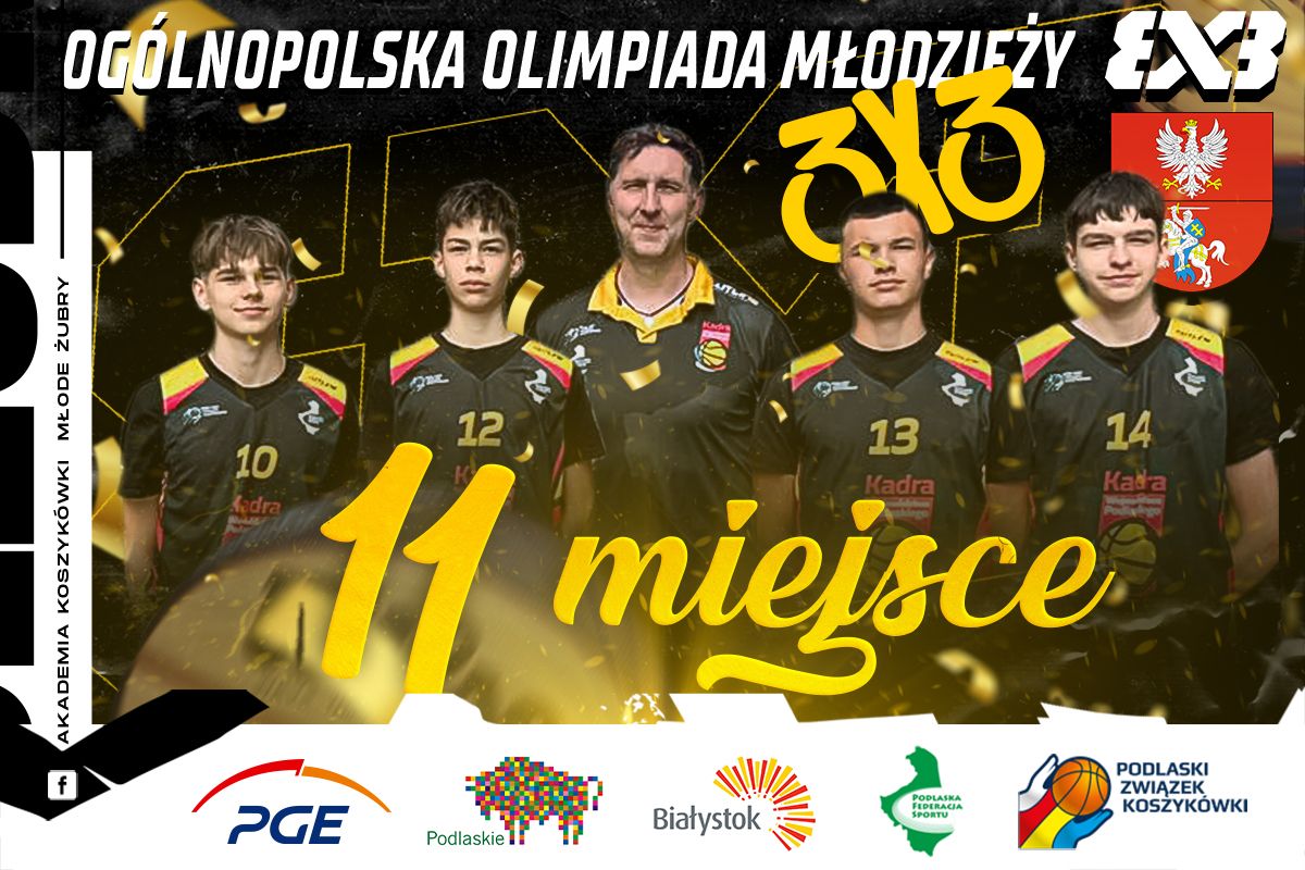 KADRA WOJEWÓDZTWA PODLASKIEGO 3X3 KOŃCZY OOM NA 11 MIEJSCU