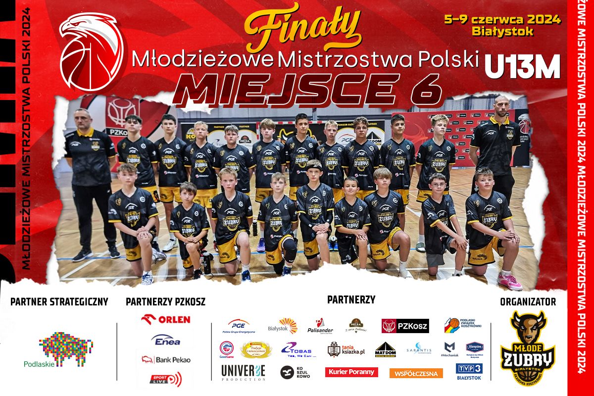 FINAŁ MŁODZIEŻOWYCH MISTRZOSTW POLSKI U-13M - PGE AKMŻ na 6 miejscu!!!