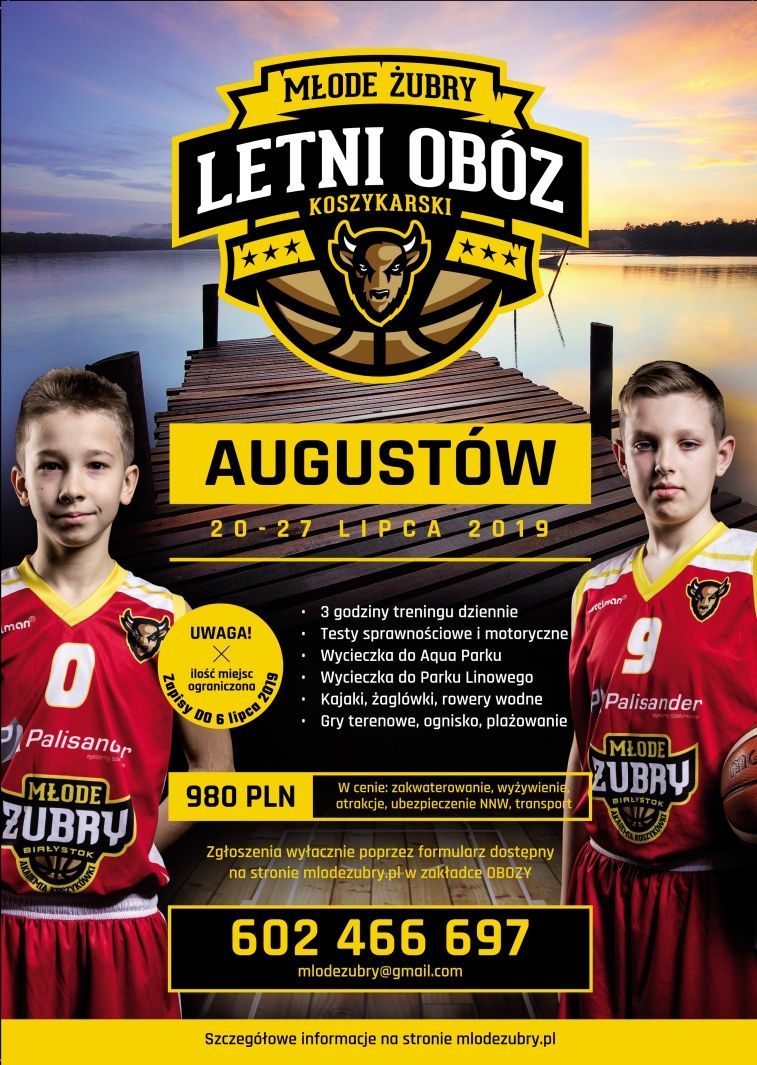LETNI OBÓZ KOSZYKARSKI - Augustów 2019